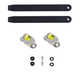 BOXOB 2 x Snowboard Ankle Ladder Strap Ties with Black Belt Buckles, Highly Elastic Snowboard Ankle Straps, Durable Snowboard Binding Parts for Snowboarding Enthusiasts