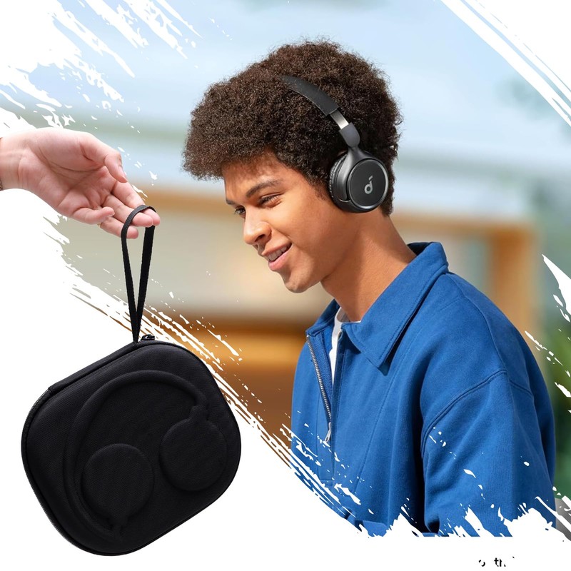 XANAD Headphones Case for Soundcore H30i Wireless On-Ear Headphones (Black)