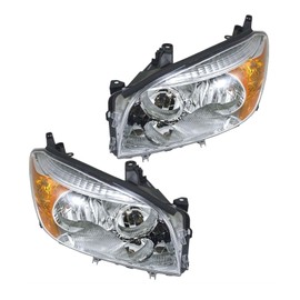 Azuresea Headlights Headlamps Left & Right Set 2pcs Clear for Toyota for RAV4 Base/Limited/Sport 06-08 Items Included: (1) Driver Side Headlight,(1) Passenger Side Headlight