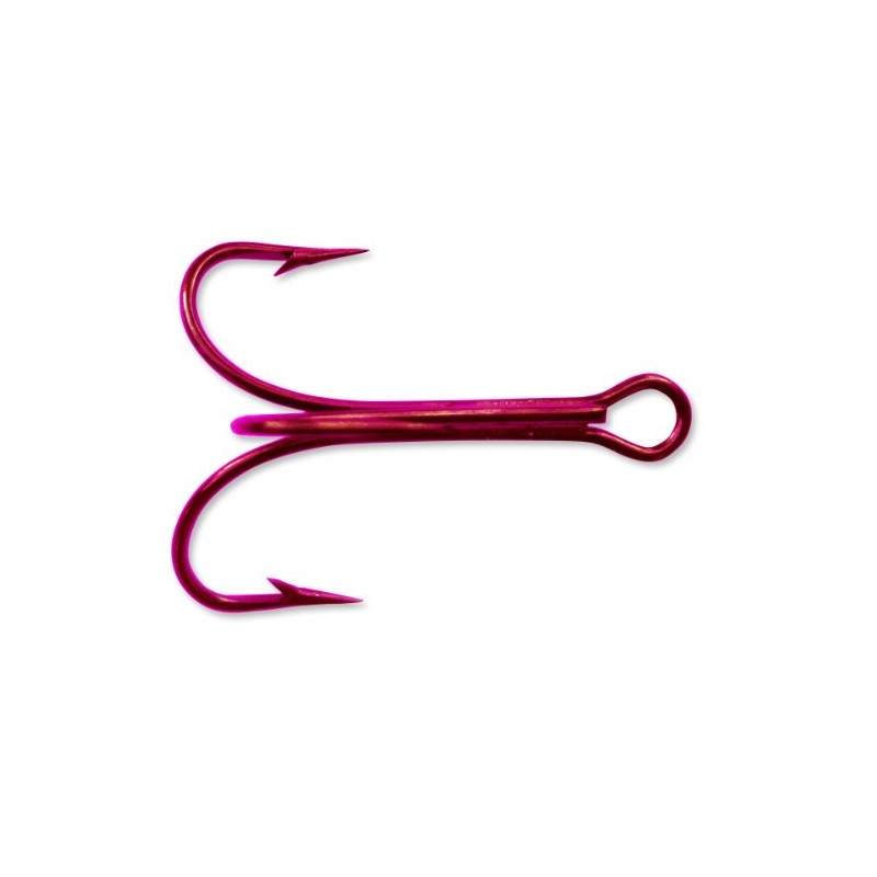 Mustad 3550R Gancho Anzuelo clásico de Fuerza (25-Pack), Rojo, Tamaño