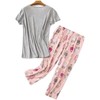 HOWINCO 2 Pack Womens Plus Size Pajama Sets Cotton Pj