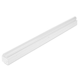 SLEEKLIGHTING Single LED Strip Light Fixture, Linear Fluorescent Replacement, LED, 20 Watt-4 Feet, 120-277 Volt, 2100 Lumens, White Finish, UL Listed