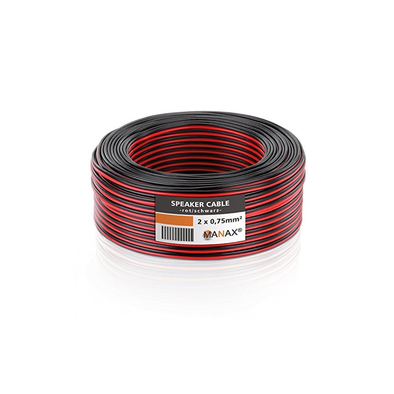 MANAX® Premium Speaker Cable, 2 x 0.75 mm², Copper