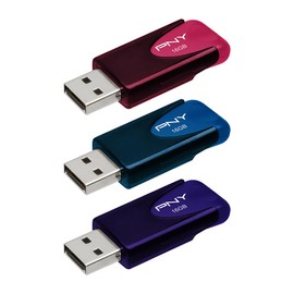 PNY 16GB Attaché 4 USB 2.0 Flash Drive 3-Pack