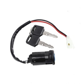 MagiDeal Ignition Switch with Keys 2 Pin High Performance Ignition Starter on Off Switch for Motorcycle Moped Scooter ATV