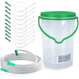 Rectal Unisex Adultos para Lavar, Ducha Anal, 1200ml Cubeta De Café Unisex con 10 manguera de repuesto transparentes, Fácil de Usar