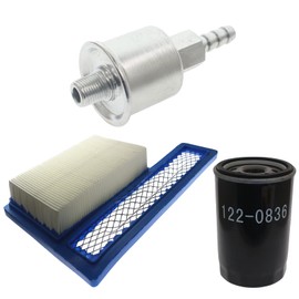 Masnln 149-2341-01 Fuel Filter, 140-3116 Air Filter & 122-0836 Oil Filter for Cummins Onan 5500 4000 RV Generators HGJAA, HGJAB,HGJAC Oil Change Kit Parts