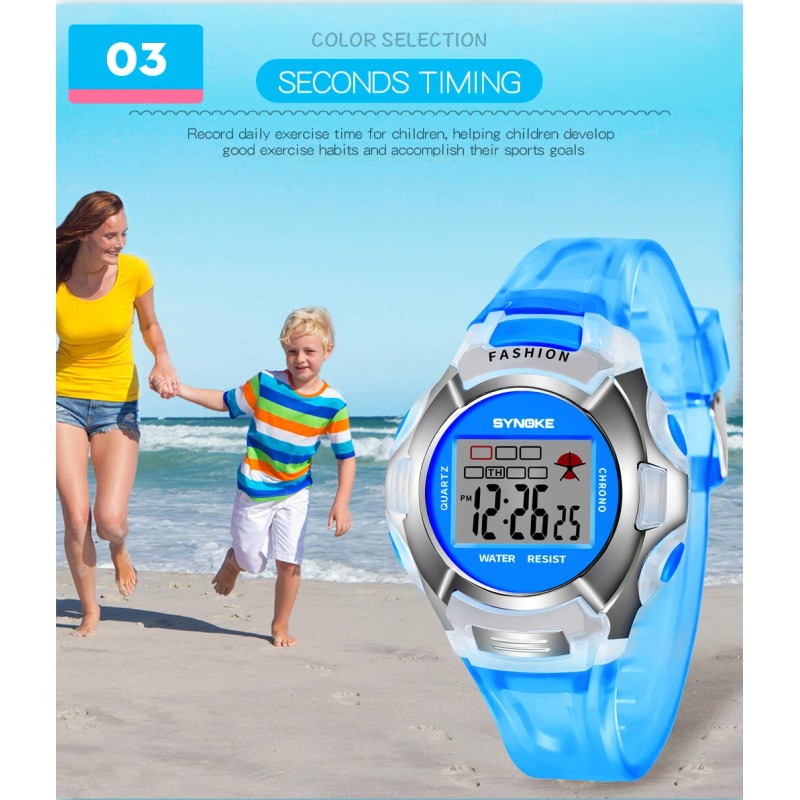 SYNOKE Waterproof Watch for Kid Boy&Girl Multifunction Sport Electronic Digital