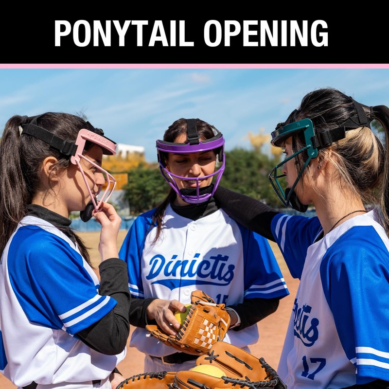 Dinictis Softball Face Mask, Lightweight, Comfortable, with Wide Field Vision,