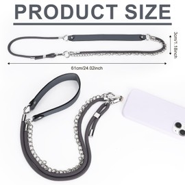 lasuroa Phone Lanyard Crossbody, Adjustable Phone Chain Strap Crossbody Universal Neck Lanyard for Purse Key Doll Outdoor Activity Free Your Hand