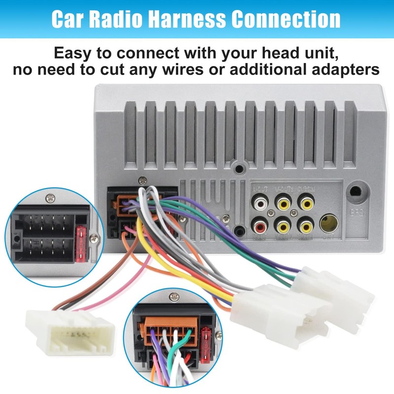 ISO Stereo Radio Adapter Replacement for Toyota Stereo Wiring Harness