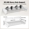 CAEXABO Wall Mount Drying Rack 32", 65LBS Retractable Clothes Rack,