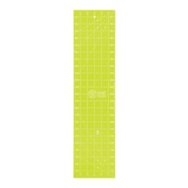 MISSOURI STAR QUILT CO. Acrylic Quilting Ruler, 6” x 24” | Long Ruler for Sewing, Measuring and Cutting Fabric Strips Straight Edge Template Layer Cakes, Charm Pack Quilts, DIY Craft Projects, Green