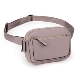 UTO Fanny Pack Women Crossbody Mini Everywhere Belt Bag Adjustable Strap Vegan Leather Fashion Waist Bags CA