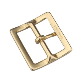 KOKUNGKUAN SENWA Men's Solid Brass Square Pin Belt Buckle Durable for 1.5” Width Leather Belt