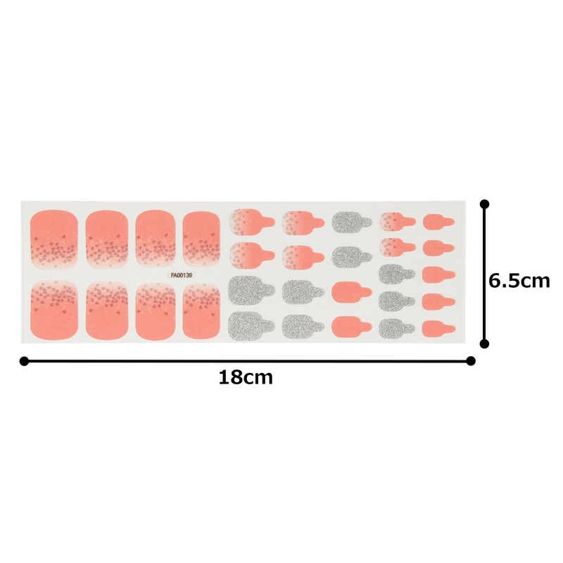 ZINIPIN FA00139 Foot Nail Seal Twinkle Love