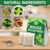 Mouse Repellent Pouches,30 Pack Peppermint Oil Rodent Repellent for Car