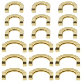 SG Store 200 Stück Zusammenklappbare Angel-Spinnerschnallen Groß 6 X 4,2 Mm Und Klein 4,4 X 4 Mm DIY Inline-Spinnerbait Walleye-Angelzubehör Messing