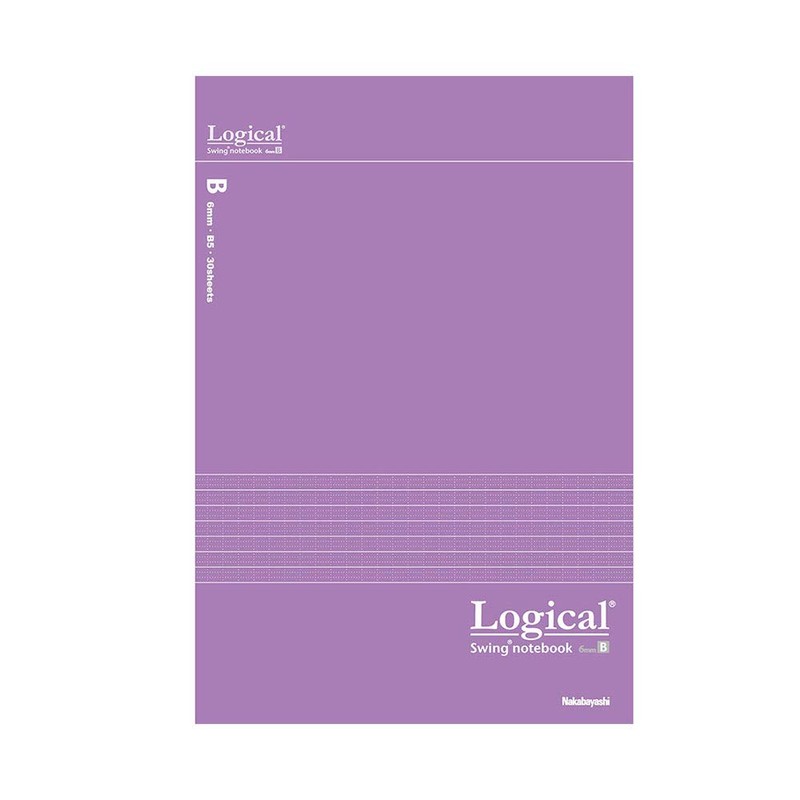 Nakabayashi Swing Logical Antibacterial Cover Notebook, Semi B5, Cute Color,