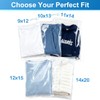 Cellophane Poly Bags Pack 400 CT Combo 6x9,8x10,9x12,11x14 inches, Clear