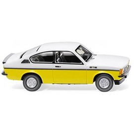 Wiking 022902 - Opel Kadett C Coupé GT/E weiß/gelb - Miniaturmodell 1:87