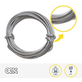 OOK Picture Hanging Wire Stainless Steel (9') 30lb