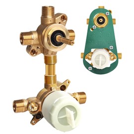 U232CIS Mixing Valve Supports 2 or 3 Function Diverter with 1/2" CC/IPs Connection and Stop Brass Structure Compatible with Moen Valve System