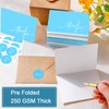 Gueevin 200 Pcs Thank You Cards with Kraft Envelopes and