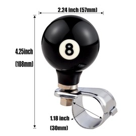 Padaodao Number 8 Ball Steering Knob Spinner Wheel Assist Grip Handle Booster for Most Agricultural Tractors Forklifts Lawn Mowers