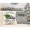 ALINK Christmas Pillow Covers 18x18 Set of 4 Farmhouse Christmas