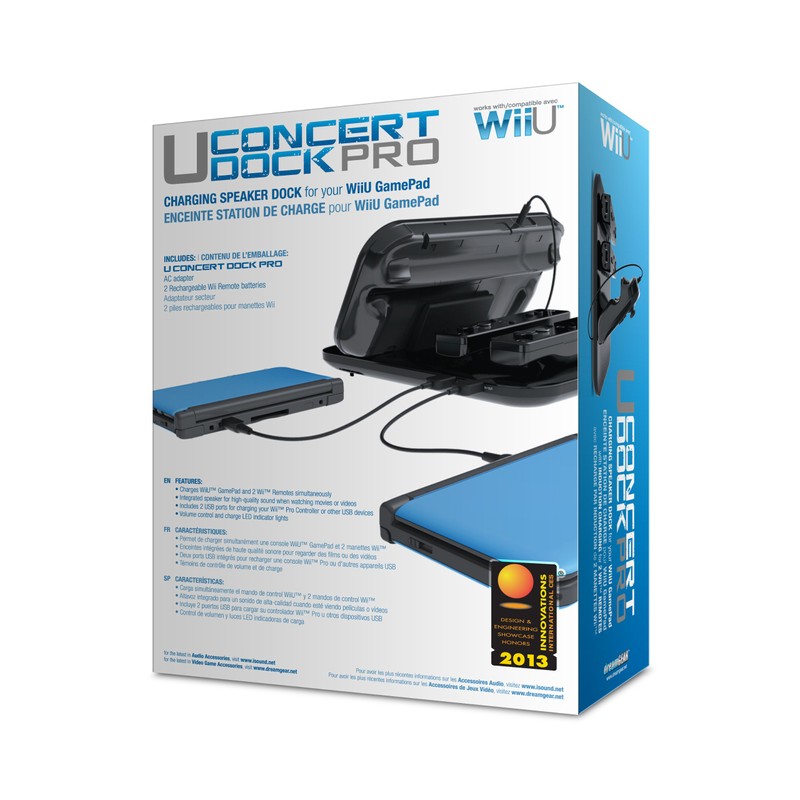 dreamGEAR Wii U Concert Charging Dock Pro Wirelessly Charges Wii
