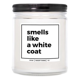 You Nique Designs Future Doctor Candle 9 oz - White Coat Ceremony, Medical Student Gifts, Med Student Gift & Medical School Graduation Gifts for Medical Students (Lavender&VanillaC 4oz)