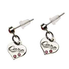SEISEN CAPA-04 Hiroshima Carp Earrings (Heart) Pin Type