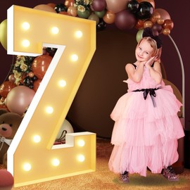 IMRSV 4FT Light Up Letters, Large Light Up Letters Party Decor Wedding Kit, Arch Decorations