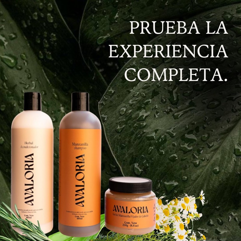 Shampoo Avaloria Libre de Sulfatos, Parabenos y Sales 480 ml