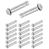 QWORK 304 Stainless Steel External Hex Expansion Bolts M8x60mm, 20