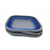 SAMMART 5.5L Set of 2 Collapsible Square Handy Bucket/Foldable SquareWater