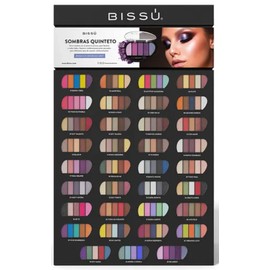 Bissú Eyeshadow Pallet (Quinteto) 5 colors with Dual-ended Eyeshadow Applicator (29 Vivir Sonriendo)
