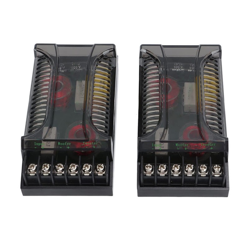 2Pcs Car Audio Passive Crossover, 2 Way Car Audio Crossover