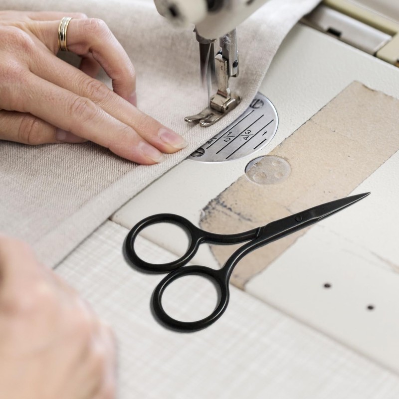 3 Pieces Black Pointed Scissors, Stainless Steel Scissors, Beauty Tools,