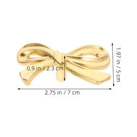 NUOBESTY Cabinet Handle, 2pcs Dresser Pulls Bowknot Cabinet Knobs Bow Dresser Knobs for Home, Kitchen, Hardware Cupboard