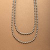 Cream Dot Necklace, Stainless Steel, Surgical Stainless Steel, Women's, Popular,
