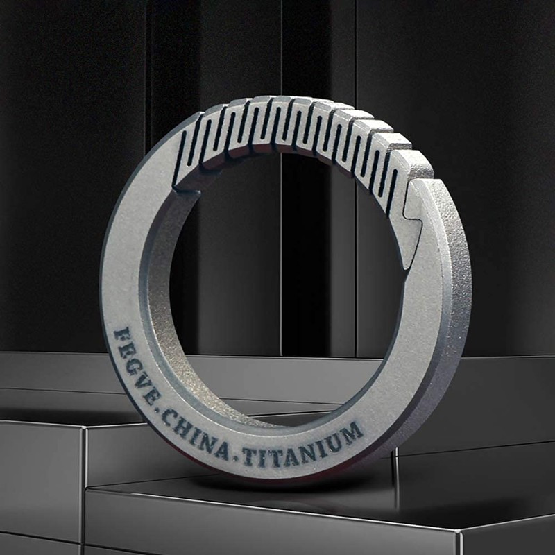 TISUR Titanium Key Ring, Car Key Chain, For Men, Smart