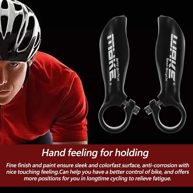 1 Pair Bike End Bar Extensions, 4.3inch Aluminum Alloy Bicycle