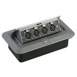 Floor Box 4 x XLR Sockets BPSCA - AV16212