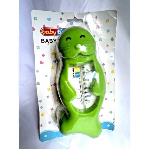 Baby Time Baby Bath Thermometer Green Seal