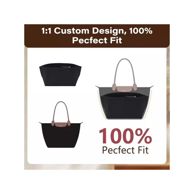 Longchamp Le Pliage 컵 홀더 라지/블랙 롱샹 르 플리지 L