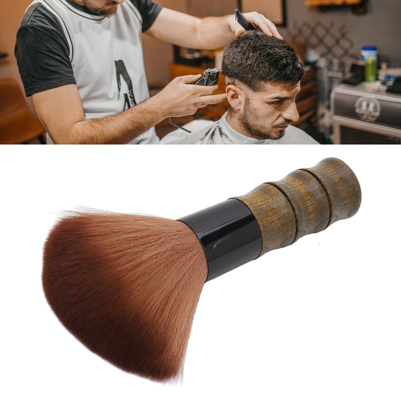 Broken Hair Brush Soft Barbershop Hair Cut Duster Brush Neck