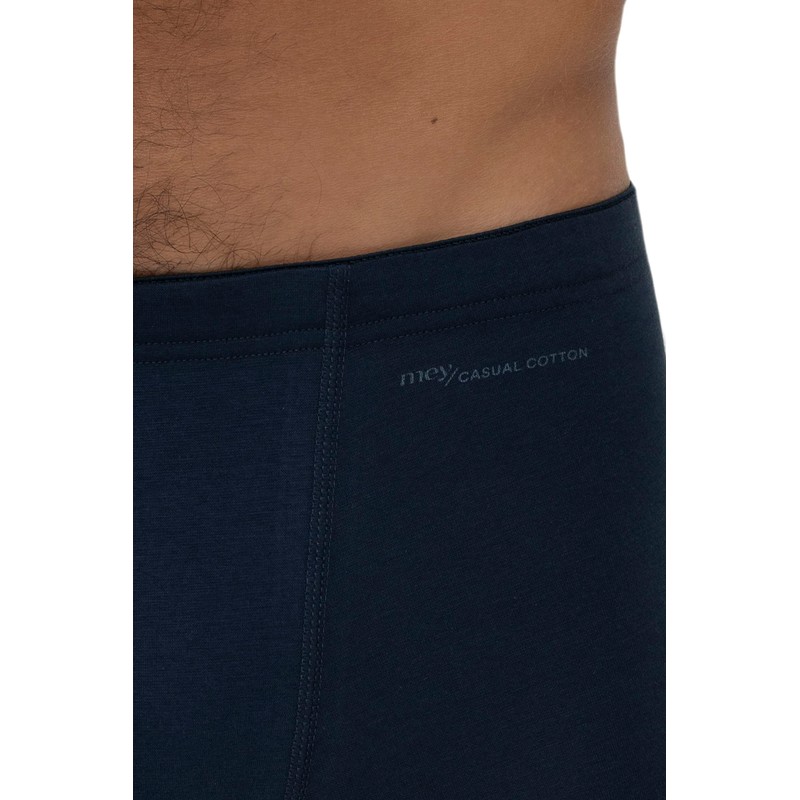 Mey 49121-668 Men's Casual Cotton Blue Solid Colour Fitted Boxer