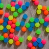 THE TWIDDLERS 120 Mini Neon Rubber Balls Bouncy Balls for